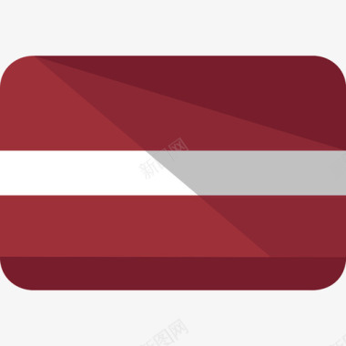 拉脱维亚国旗5平坦图标图标