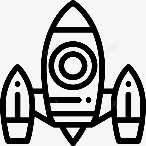 太空船科幻小说5直线型图标svg_新图网 https://ixintu.com 太空船 直线型 科幻小说5