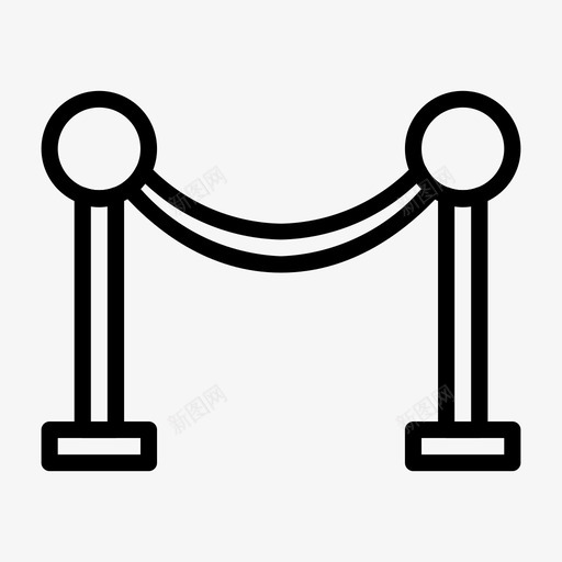排队绳电影院剧院图标svg_新图网 https://ixintu.com 剧院 排队绳 电影院 电影院或电影院线