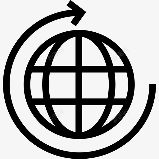 全球数据分析2线性图标svg_新图网 https://ixintu.com 全球 数据分析2 线性