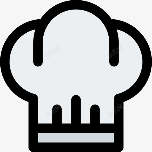厨师帽食物72线性颜色图标svg_新图网 https://ixintu.com 厨师帽 线性颜色 食物72
