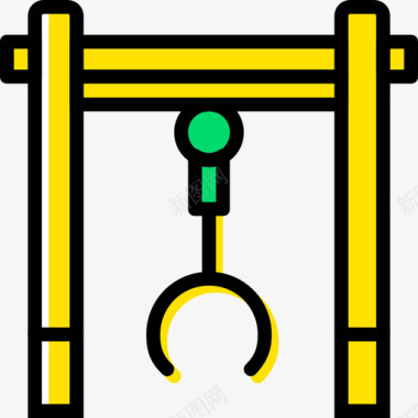 起重机工业8黄色图标图标