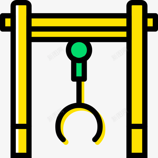 起重机工业8黄色图标svg_新图网 https://ixintu.com 工业8 起重机 黄色