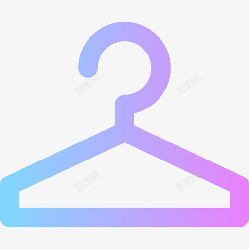 gradient83号酒店衣架图标svg_新图网 https://ixintu.com gradient83号酒店衣架