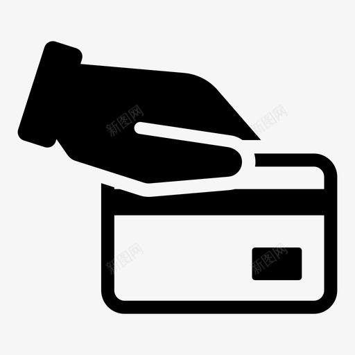 付款atm机银行卡图标svg_新图网 https://ixintu.com atm机 付款 信用卡 手 金融业务和银行业务 银行卡