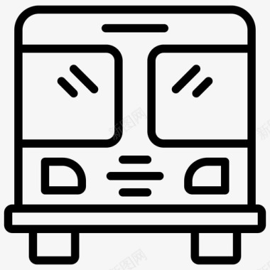 巴士长途汽车公共交通图标图标