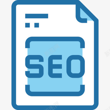 搜索引擎优化搜索引擎优化和营销17蓝色图标图标