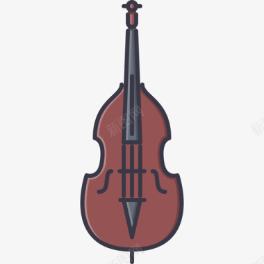 大提琴音乐32彩色图标图标