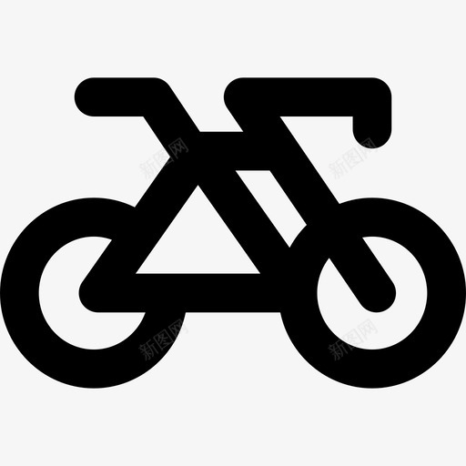 自行车运动型31直线型图标svg_新图网 https://ixintu.com 直线型 自行车 运动型31