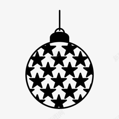 圣诞球球装饰图标图标