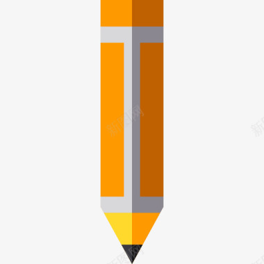 铅笔学校9扁平图标图标