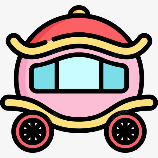 马车婚礼72线性颜色图标svg_新图网 https://ixintu.com 婚礼72 线性颜色 马车