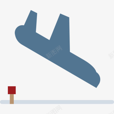 飞机旅行113扁平图标图标