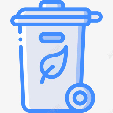 回收站城市31蓝色图标图标