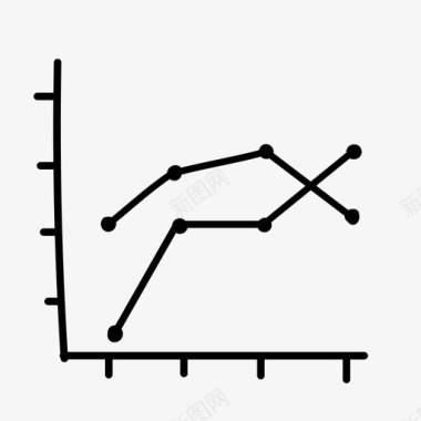 折线图数据财务图标图标