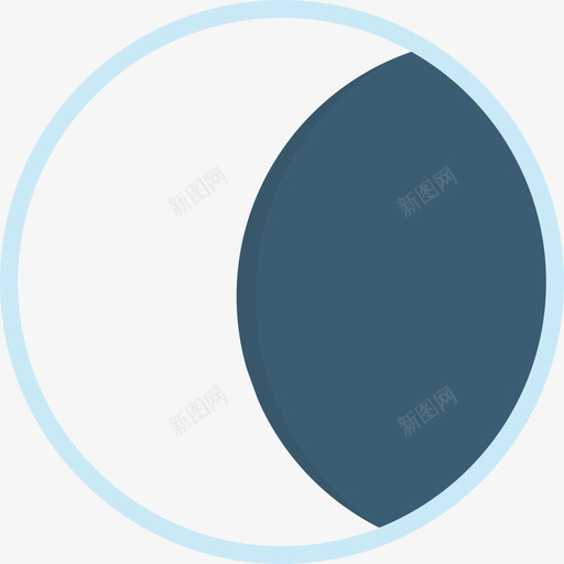 月亮宇宙17平坦图标svg_新图网 https://ixintu.com 宇宙17 平坦 月亮