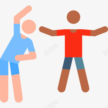 训练篮球人体象形图颜色图标图标