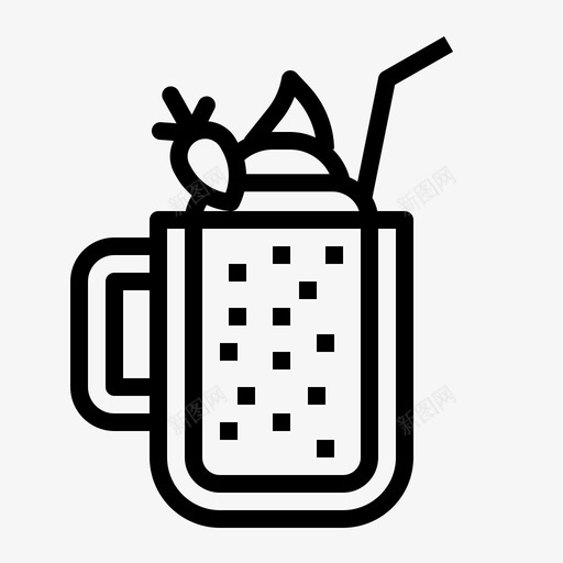 冰沙饮料玻璃杯图标svg_新图网 https://ixintu.com 冰沙 点心 玻璃杯 甜品 饮料 饮料提纲