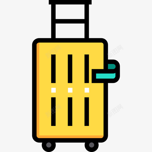 行李旅行108线性颜色图标svg_新图网 https://ixintu.com 旅行108 线性颜色 行李