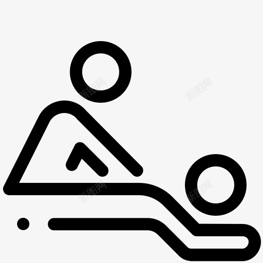 身体按摩放松水疗图标svg_新图网 https://ixintu.com 健康 放松 水疗 治疗 瑜伽和治疗 身体按摩