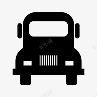 公共汽车卡车运输工具图标图标