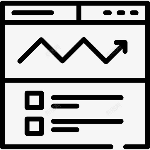 浏览器数字营销23线性图标svg_新图网 https://ixintu.com 数字营销23 浏览器 线性
