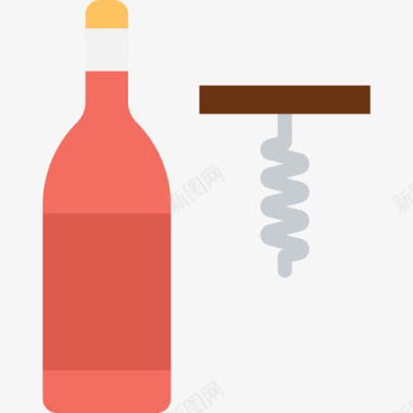 酒瓶饮料7扁平图标图标
