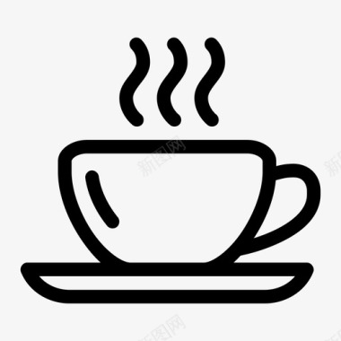 咖啡杯早餐会饮料图标图标