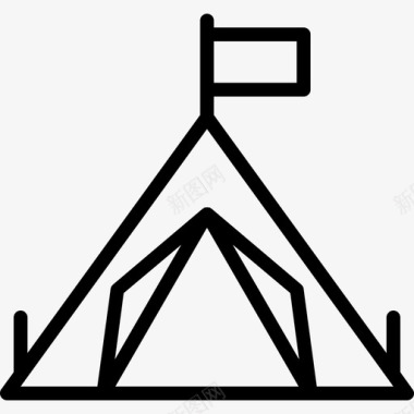 帐篷38号派对直系图标图标