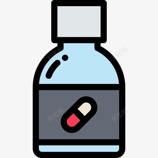 药物紧急情况线性颜色图标svg_新图网 https://ixintu.com 紧急情况 线性颜色 药物