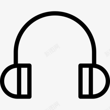 耳机hipster8线状图标图标