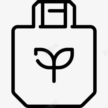 购物袋日常用品动作线性图标图标