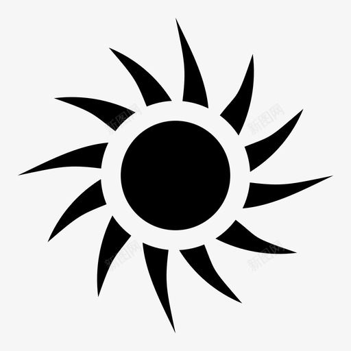 阳光日光白天图标svg_新图网 https://ixintu.com 天气 学习分类液晶打印机漏斗回收 日光 游戏阳光 白天 阳光