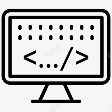 网页开发编码html图标图标