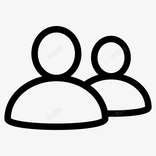 用户社区组图标svg_新图网 https://ixintu.com webui设计 人员 用户 社区 组 配置文件
