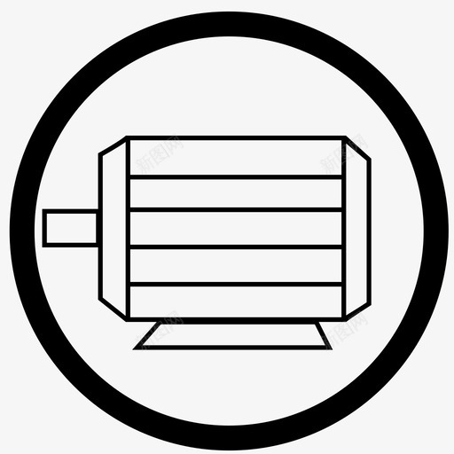 发电机svg_新图网 https://ixintu.com 发电机 图标制作模版 填充 单色