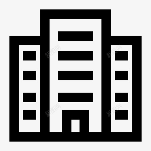商业建筑公司图标svg_新图网 https://ixintu.com 会议室 公司 商业 工作场所 建筑 项目
