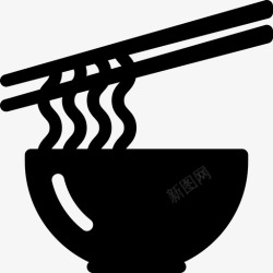 25号面条25号餐厅填充图标高清图片