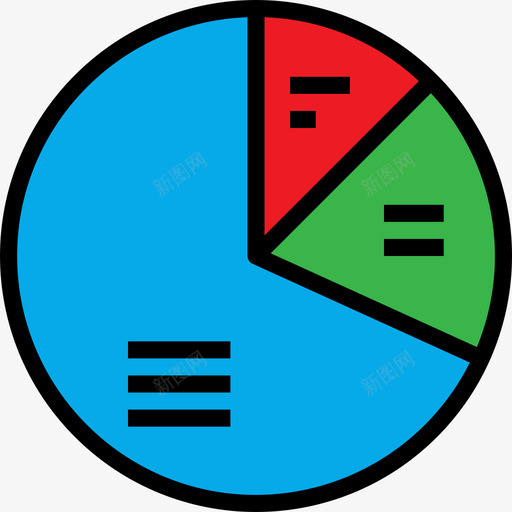 饼图业务图表和图表2线颜色图标svg_新图网 https://ixintu.com 业务图表和图表2 线颜色 饼图