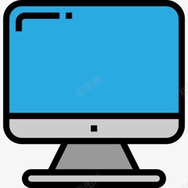 计算机office64线性颜色图标图标