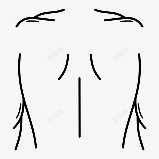 背部身体部位男性身体图标svg_新图网 https://ixintu.com 后部 男性身体 背部 身体部位