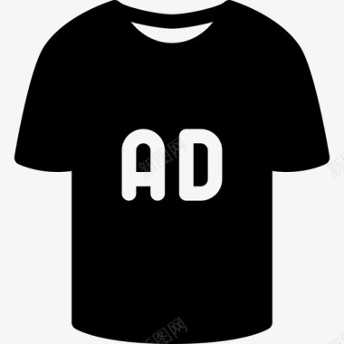 T恤营销和广告8填充图标图标