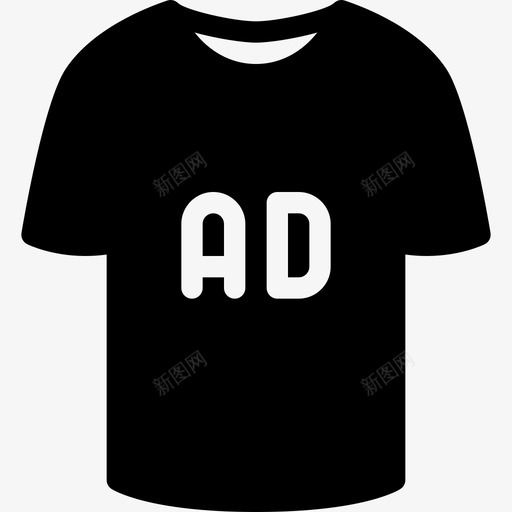 T恤营销和广告8填充图标svg_新图网 https://ixintu.com T恤 填充 营销和广告8