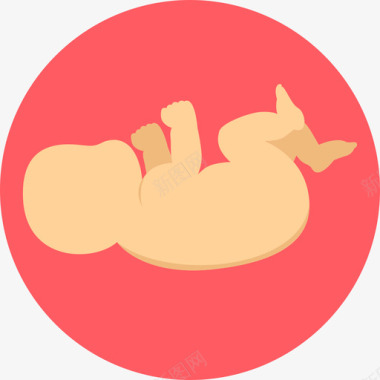 新生儿内科33岁扁平图标图标