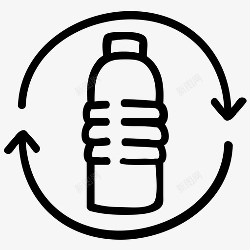 回收塑料涂鸦环保图标svg_新图网 https://ixintu.com 回收塑料 涂鸦 涂鸦环保 环保