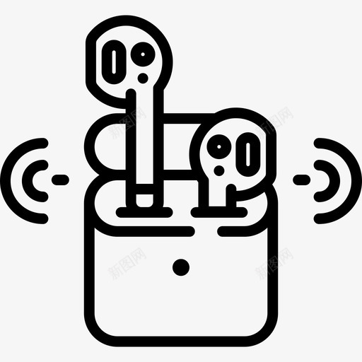 飞机未来技术8线性图标svg_新图网 https://ixintu.com 未来技术8 线性 飞机