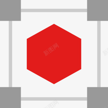 立方体创意流程10平面图标图标
