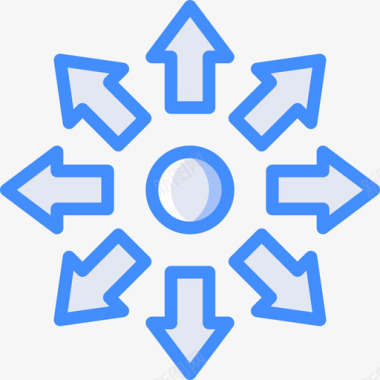 移动游戏开发4蓝色图标图标
