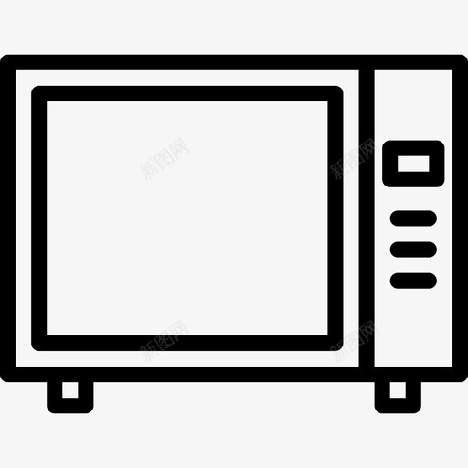 微波炉家用7线性图标svg_新图网 https://ixintu.com 家用7 微波炉 线性