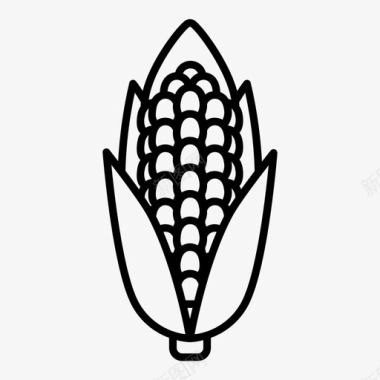 玉米谷类食品哥伦比亚图标图标